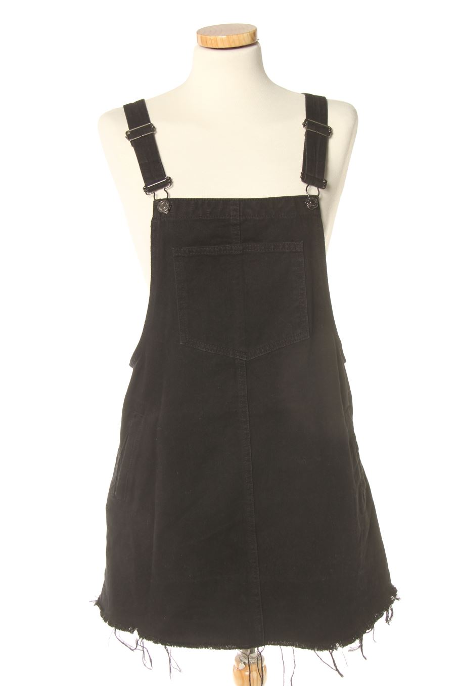 Robe casual Pull & Bear de la taille M, de couleur noir de denim
