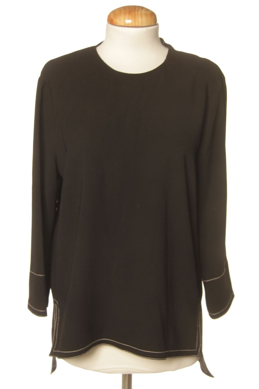 Blouse à manches longues Zara de la taille S, de couleur noir