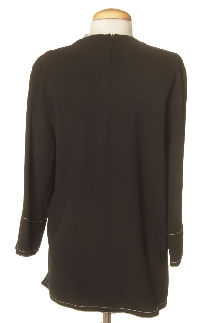 Blouse à manches longues Zara de la taille S, de couleur noir