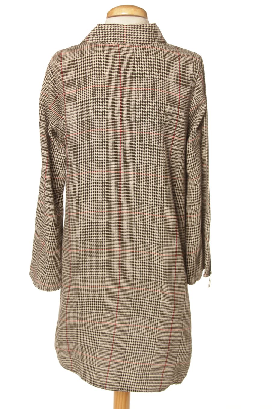Robe casual Zara de la taille XS, de couleur carreaux