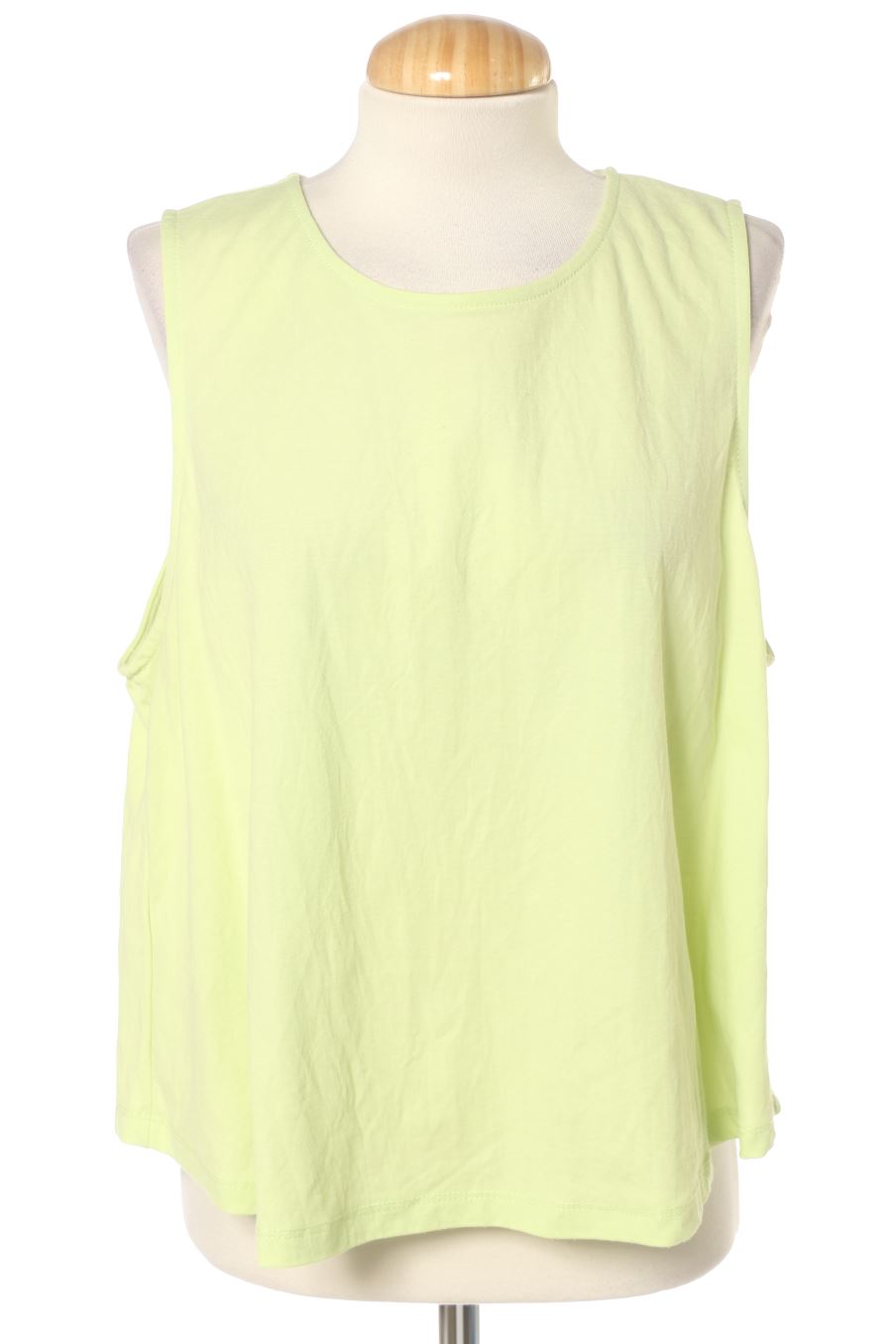 Top de Mango de la talla XXL, de color verde