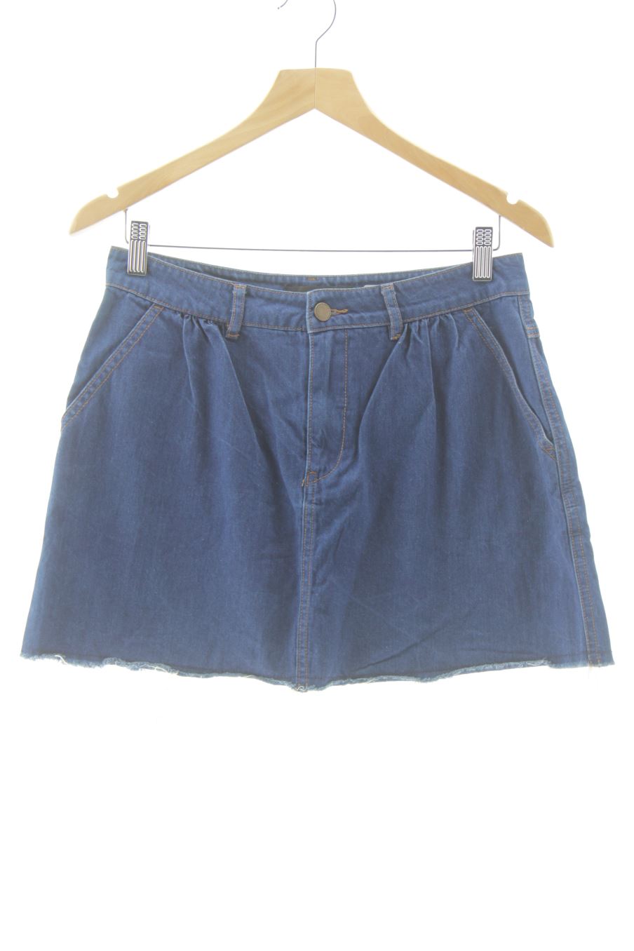 Jupe Zara de la taille M, de couleur bleu de denim