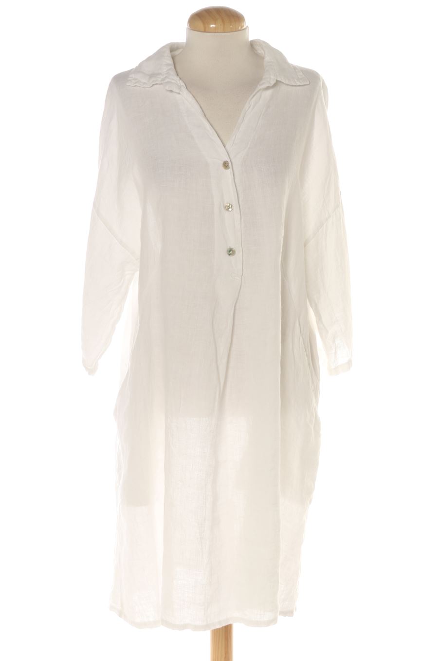 Robe casual Gaia de la taille L, de couleur blanc