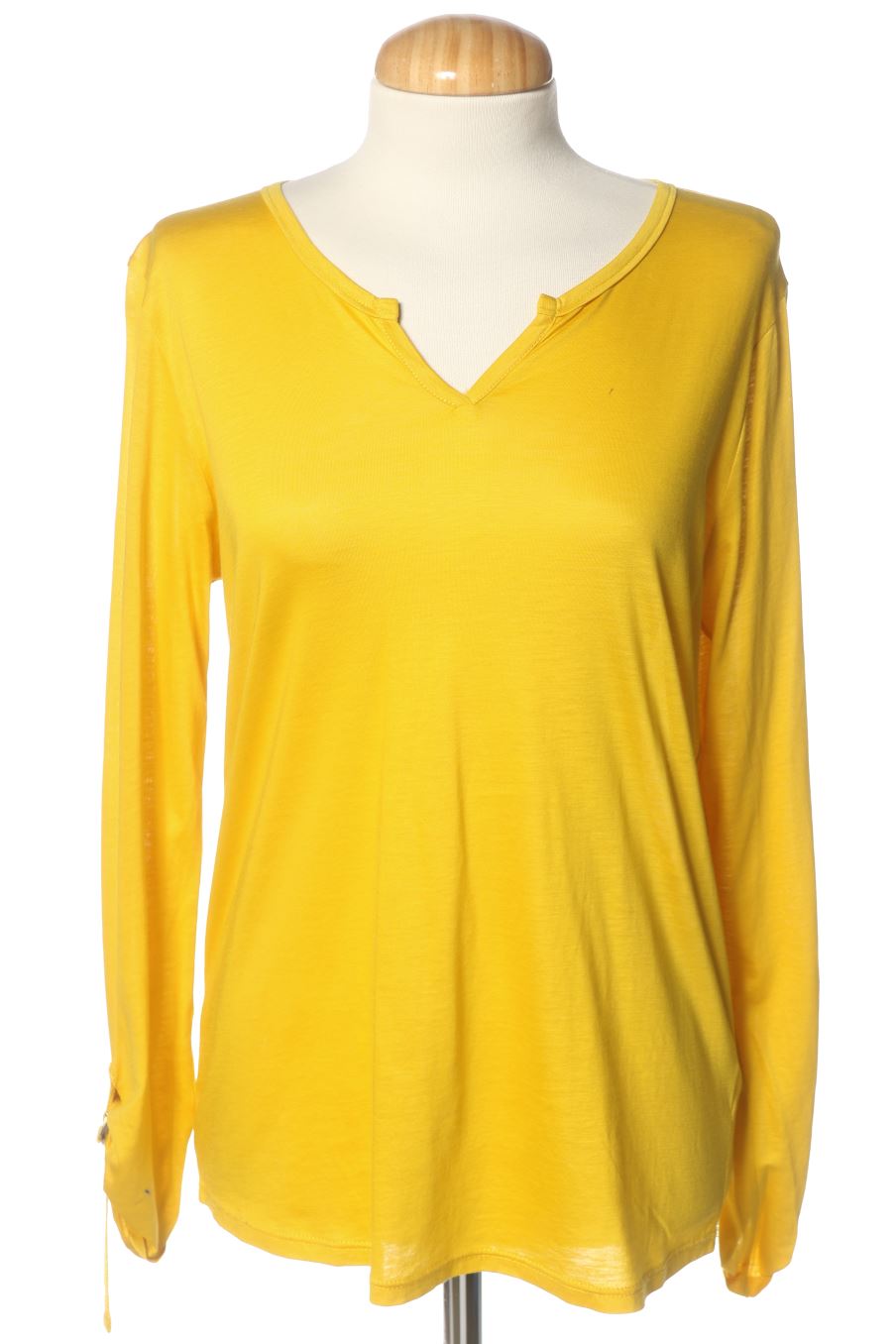 Maglietta a maniche lunghe de Massimo Dutti de la talla M, de color giallo