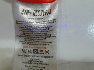 Faldas de 4th reckless de la talla 34, de color naranja