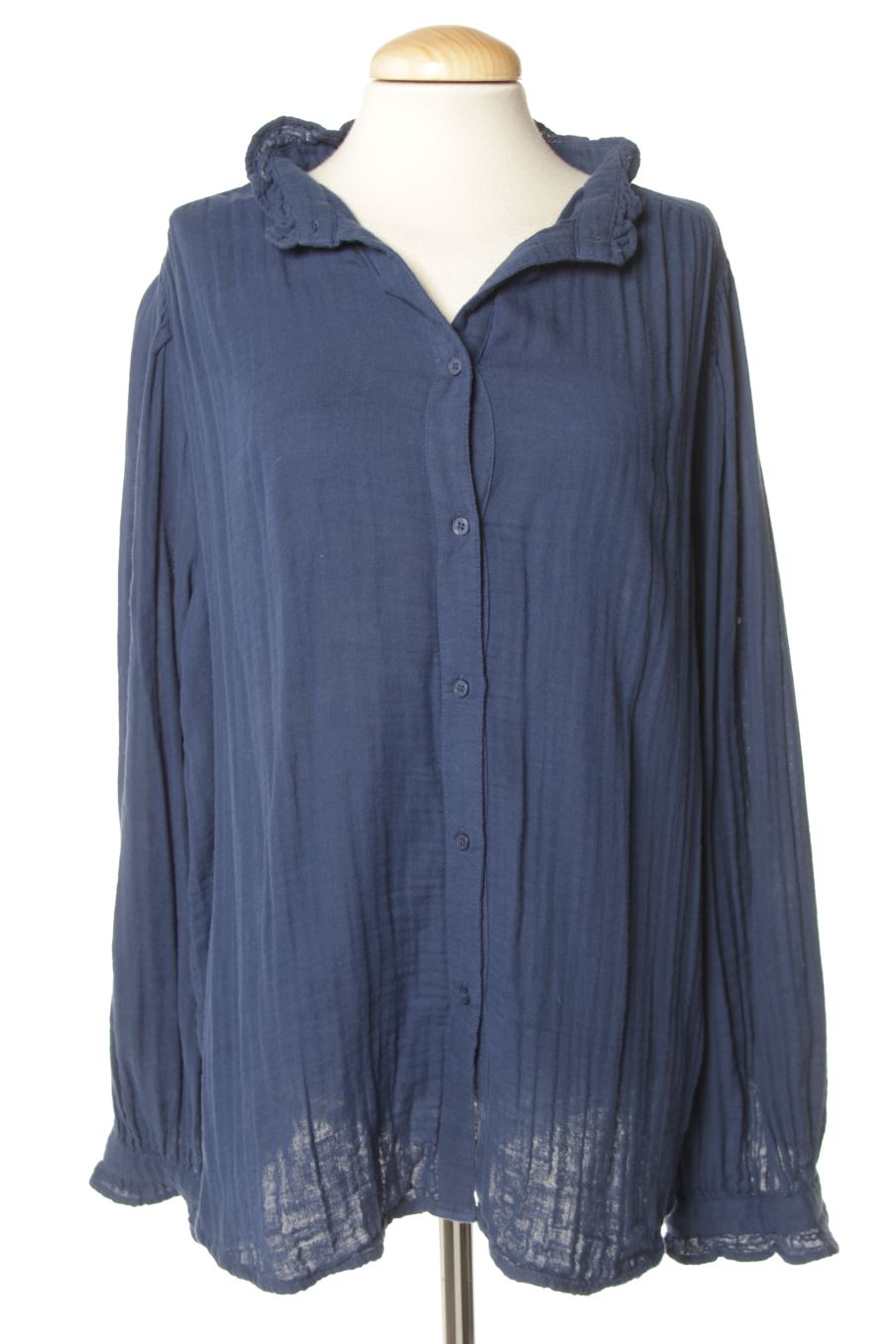 Chemise H&M de la taille L, de couleur bleu