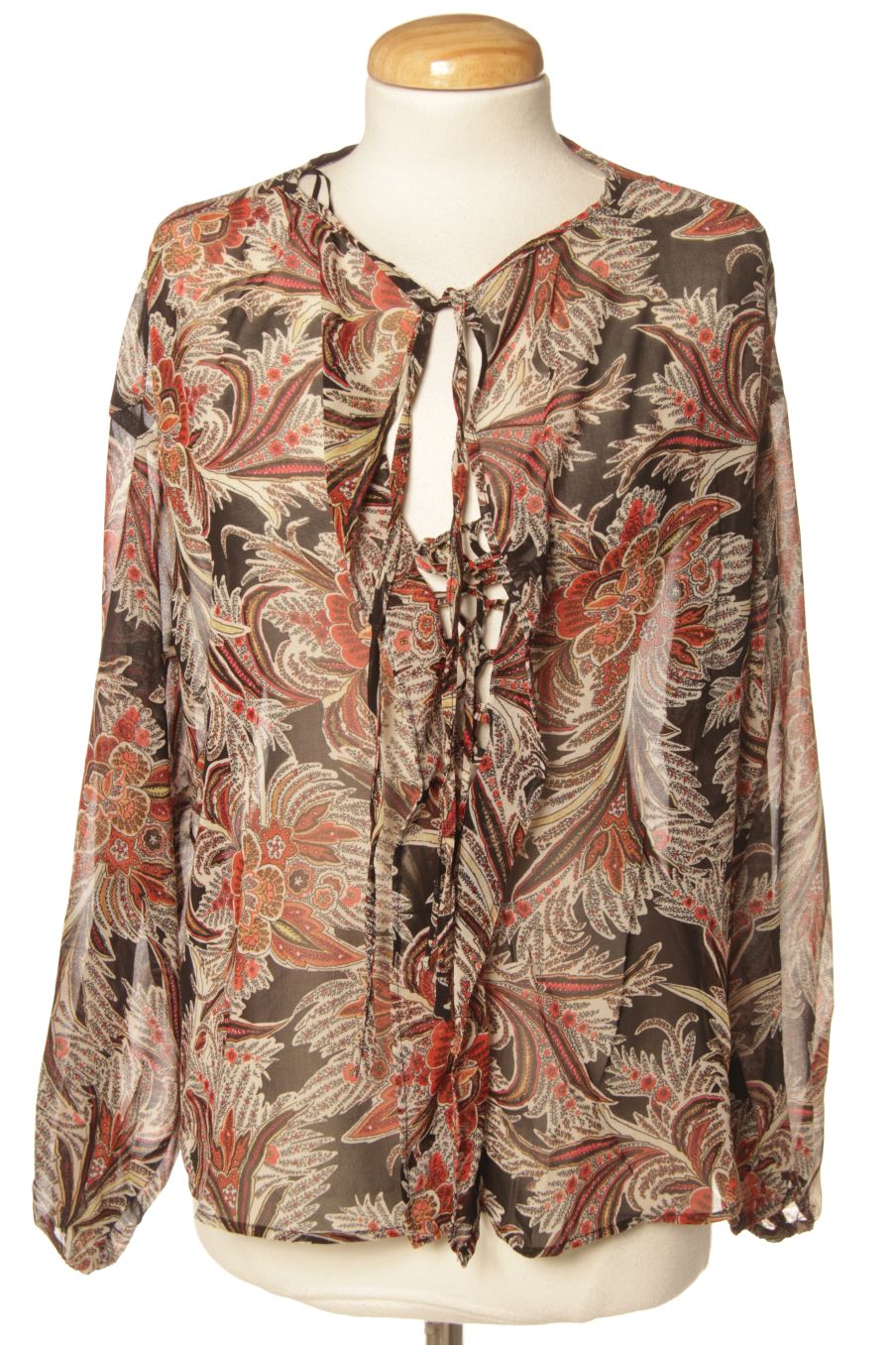Blouse à manches longues Mango de la taille XS, de couleur imprimés