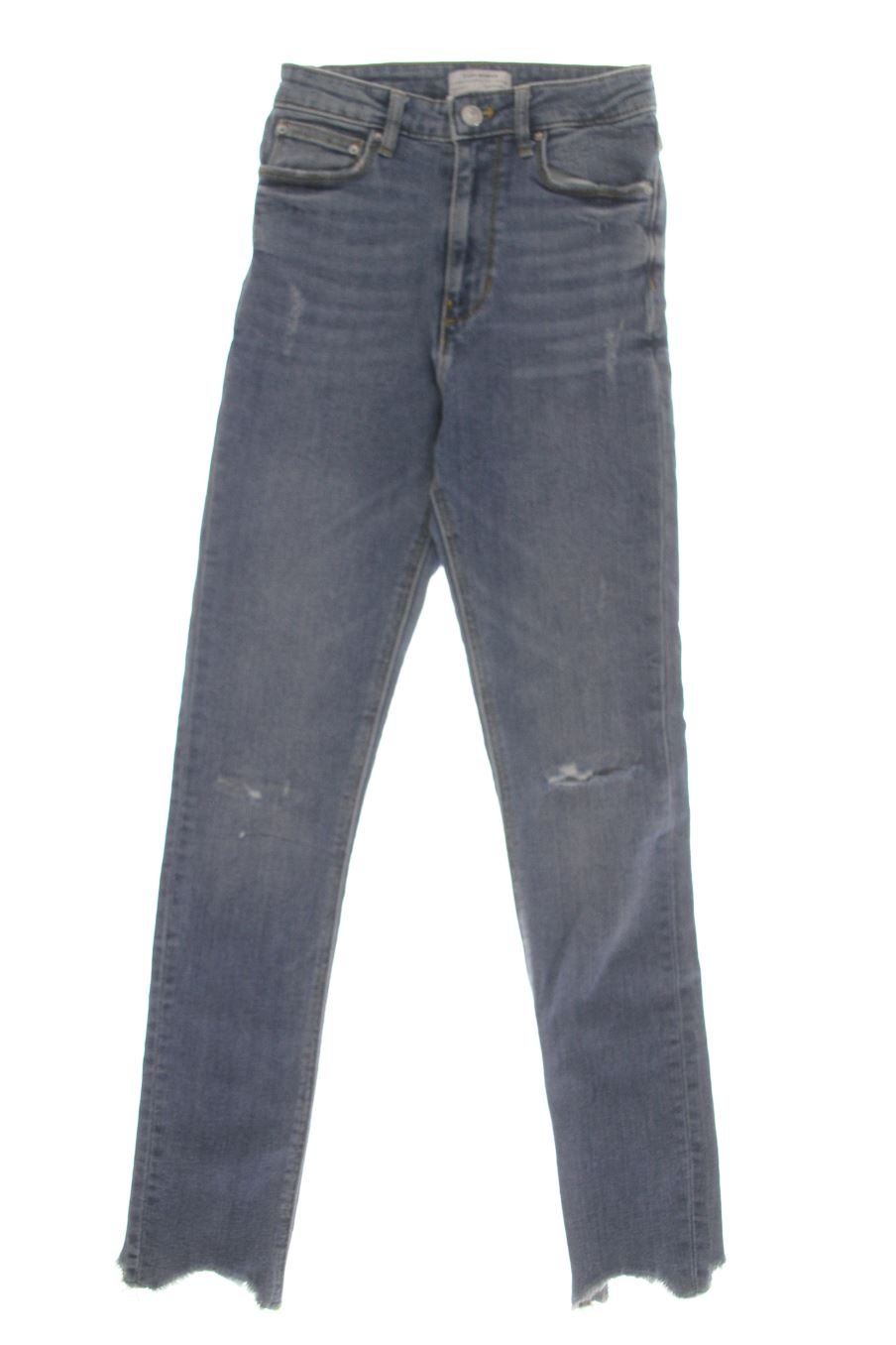 Vaquero de Zara de la talla 34, de color azul de ropa vaquera
