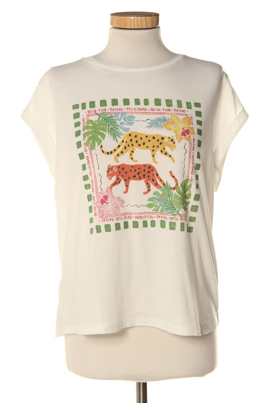 T-shirt Promod de la taille L, de couleur beige