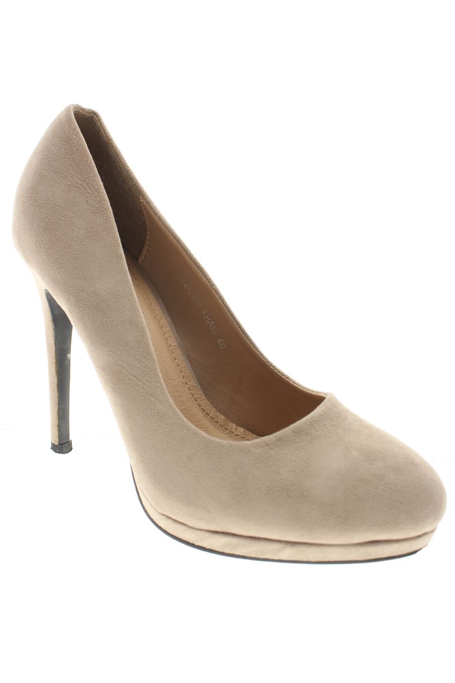 Zapatos de tacon de Ideal Shoes de la talla 40, de color gris de