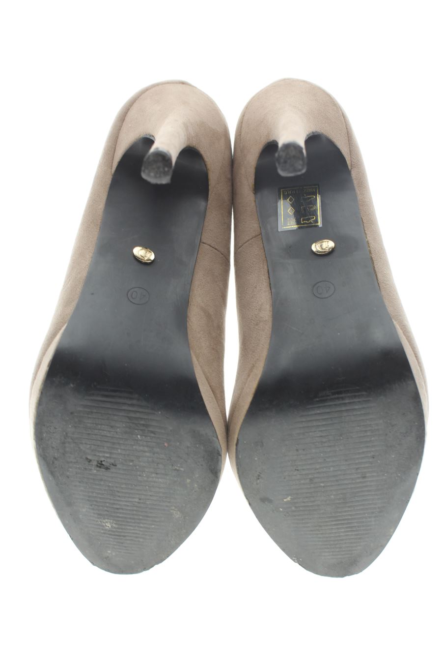 Zapatos de tacon de Ideal Shoes de la talla 40, de color gris de