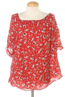 Blusa de manga corta XL Violeta (by Mango ), foto 1 de 2