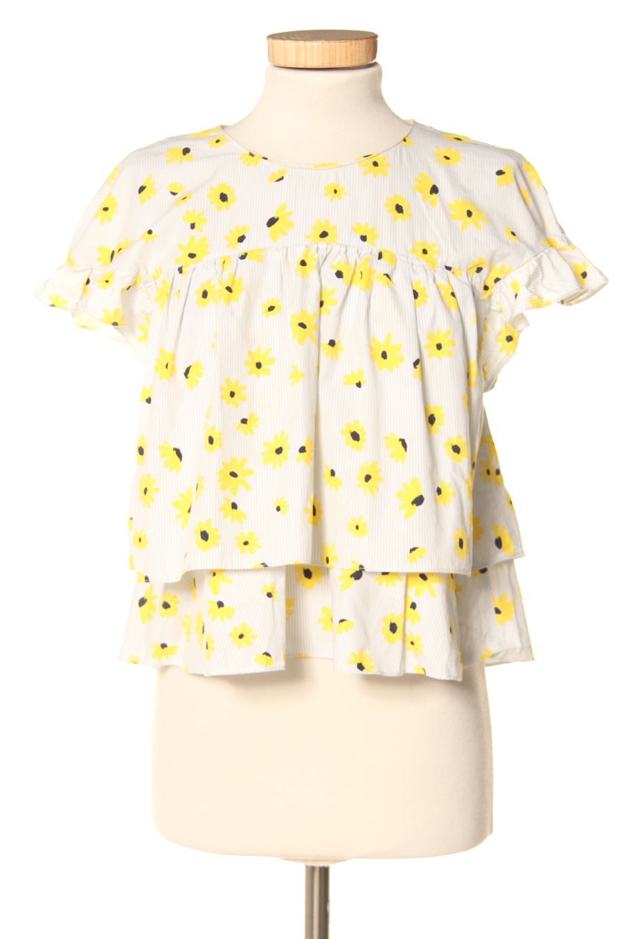 Blusa a maniche corte de Trafaluc de la talla S, de color fiori
