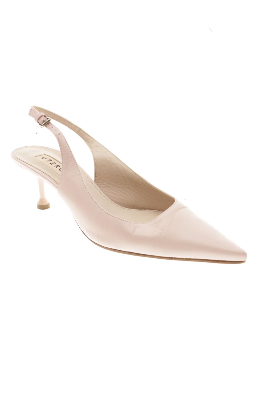 Zapatos de tacon de Uterqüe de la talla 41, de color rosa de