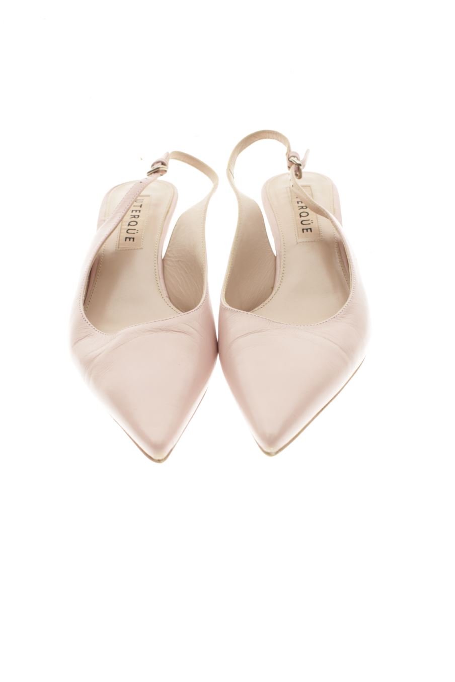Zapatos de tacon de Uterqüe de la talla 41, de color rosa de