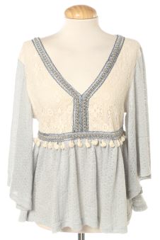 Blusa a maniche lunghe S KN NEKANE, foto 1 di 2