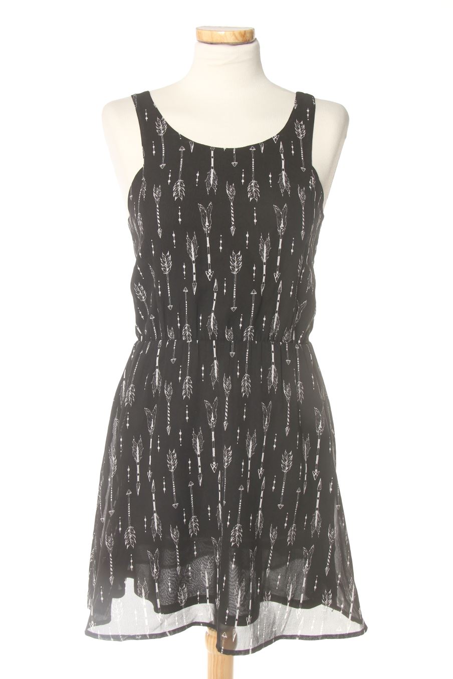 Vestito casual de H&M de la talla 36, de color nero