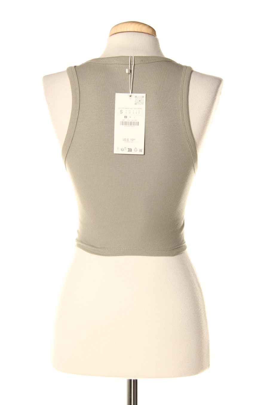 Top Zara de la taille S, de couleur gris