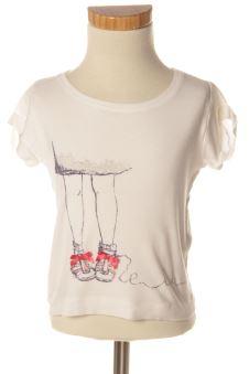 Kurzärmeliges T-Shirt 110 Lili Gaufrette