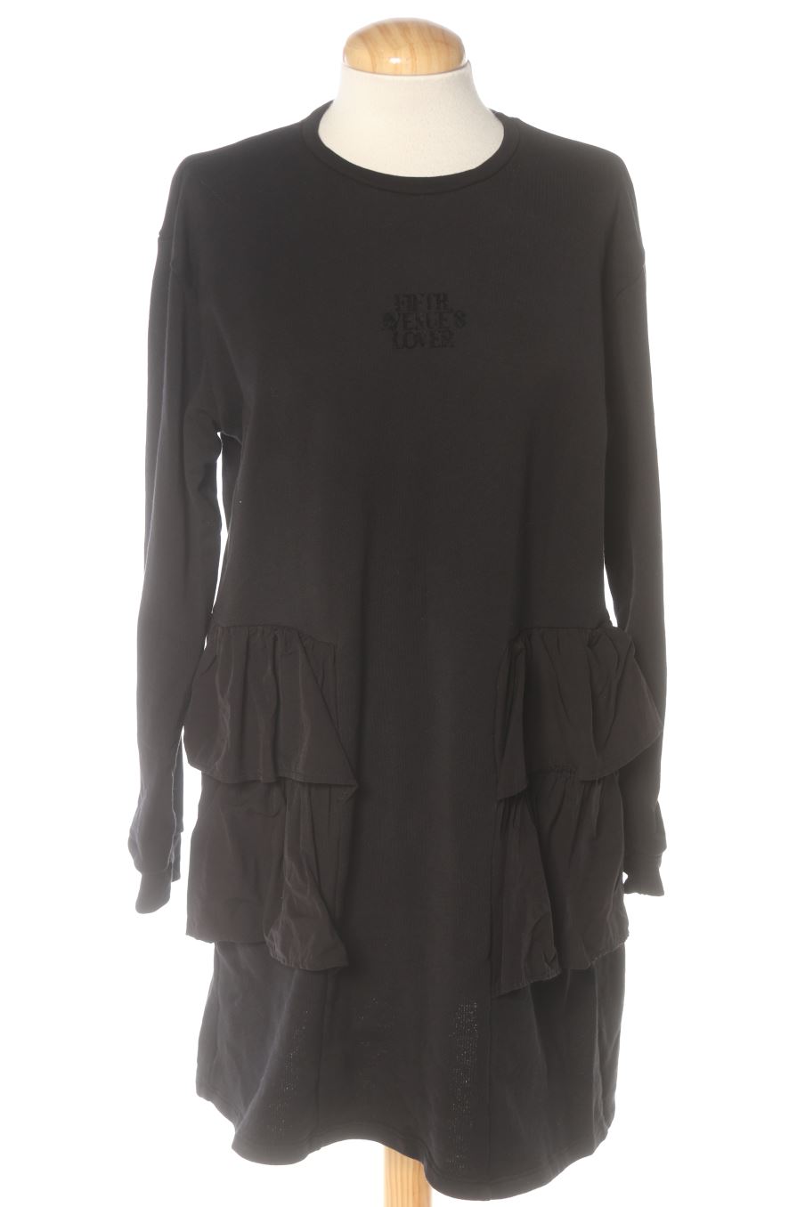 Robe casual Zara de la taille M, de couleur noir
