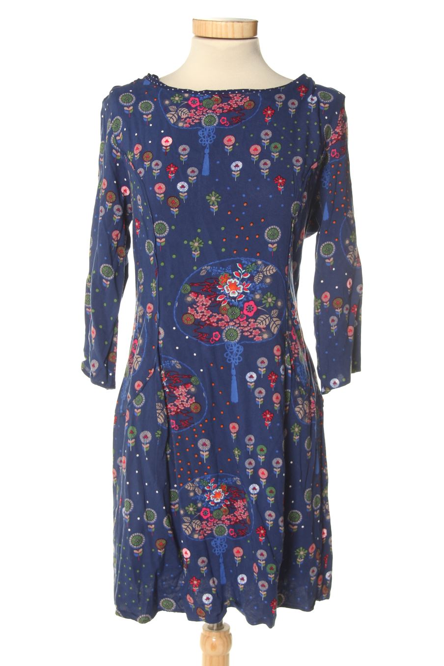 Robe casual Surkana de la taille L, de couleur bleu