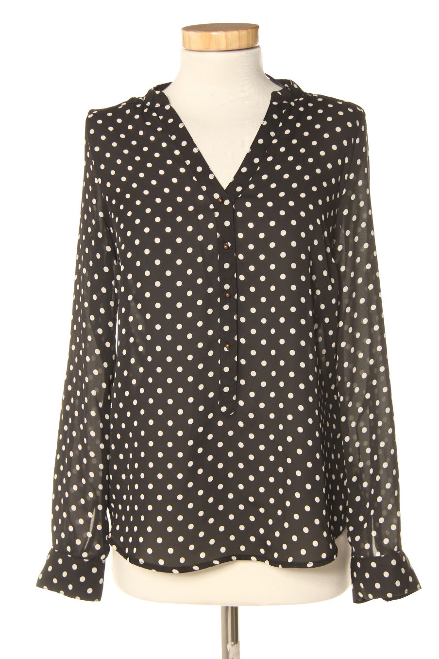 Camisa de Lauren Conrad de la talla XS, de color negro
