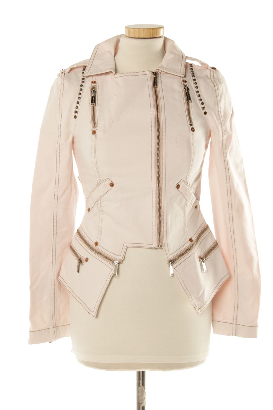 Cazadora de Holy Preppy de la talla XS, de color beige de ropa vaquera
