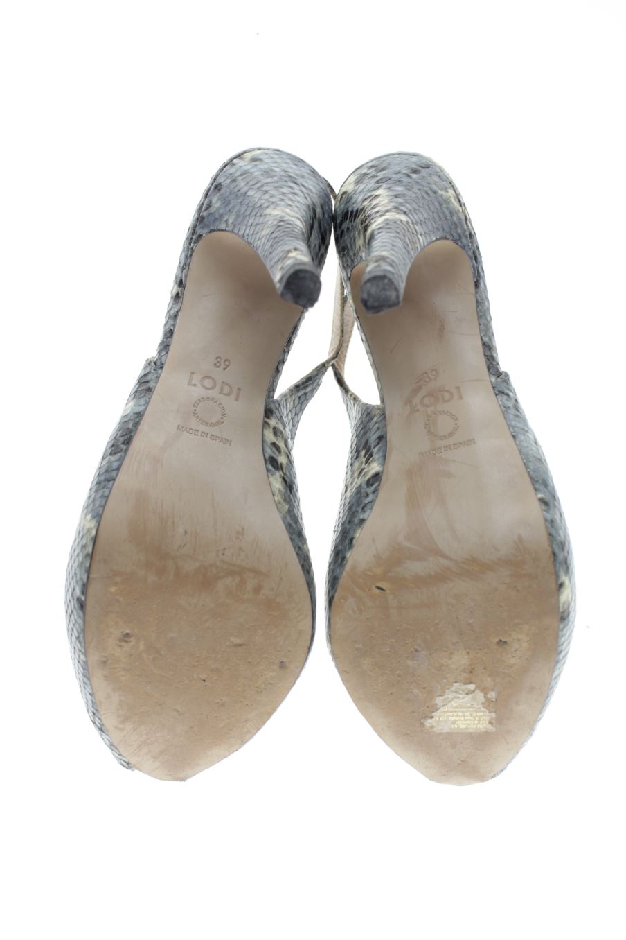 Sandalias tacon de Lodi de la talla 39, de color azul de