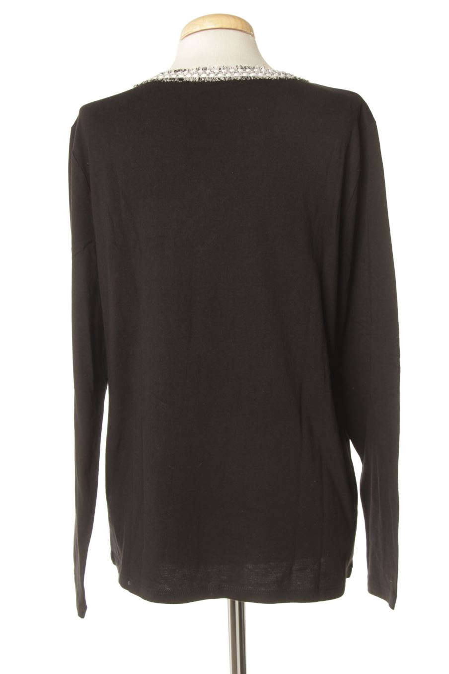 Camiseta manga larga de Anne Weyburn de la talla 42, de color negro
