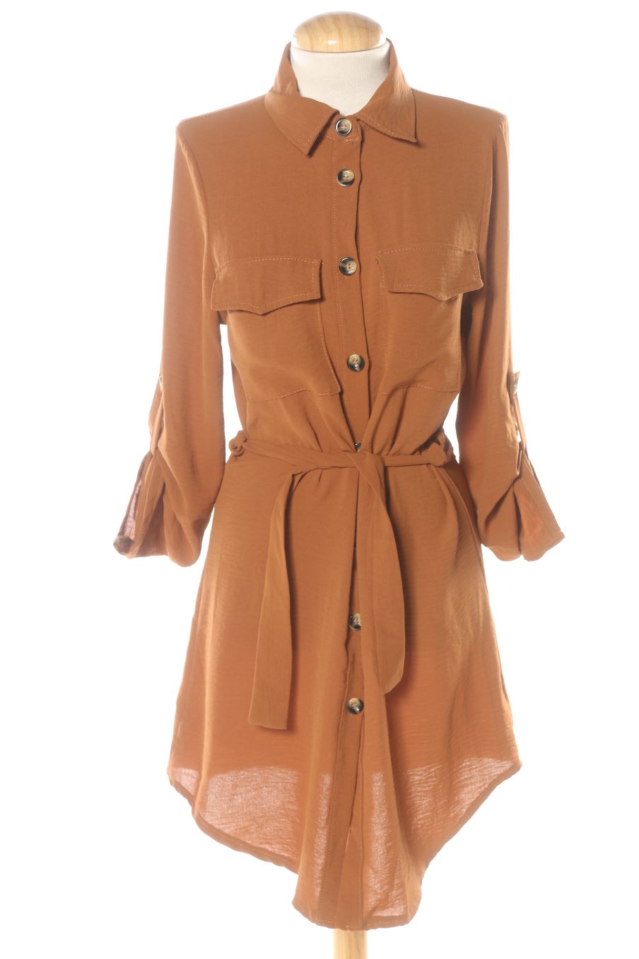 Vestito casual de sense de la talla S, de color marrone