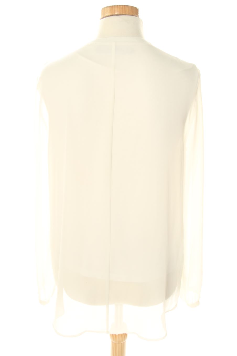 Blouse à manches longues Zara de la taille S, de couleur blanc