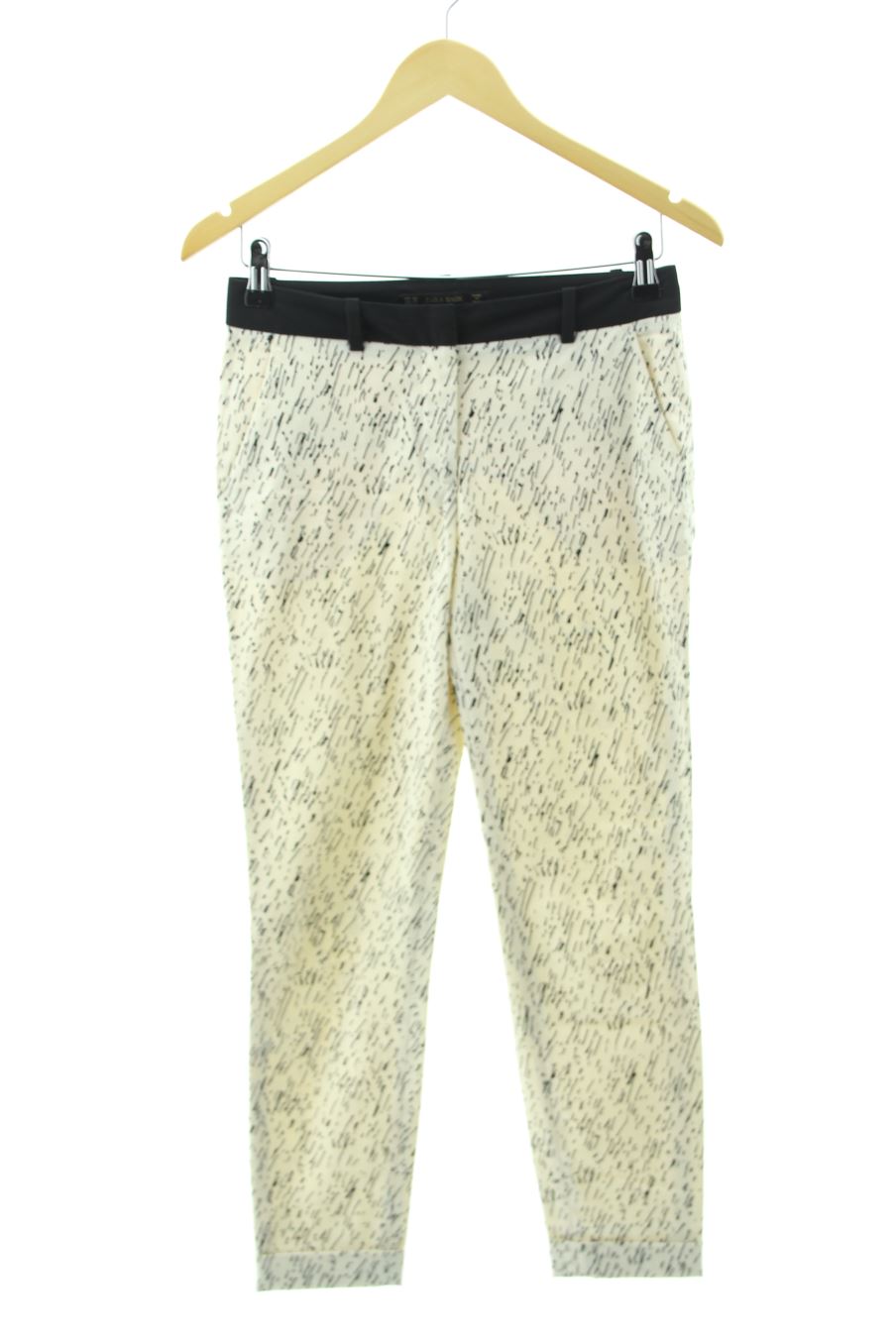 Hose von Zara Größe XS, Farbe Beige, für