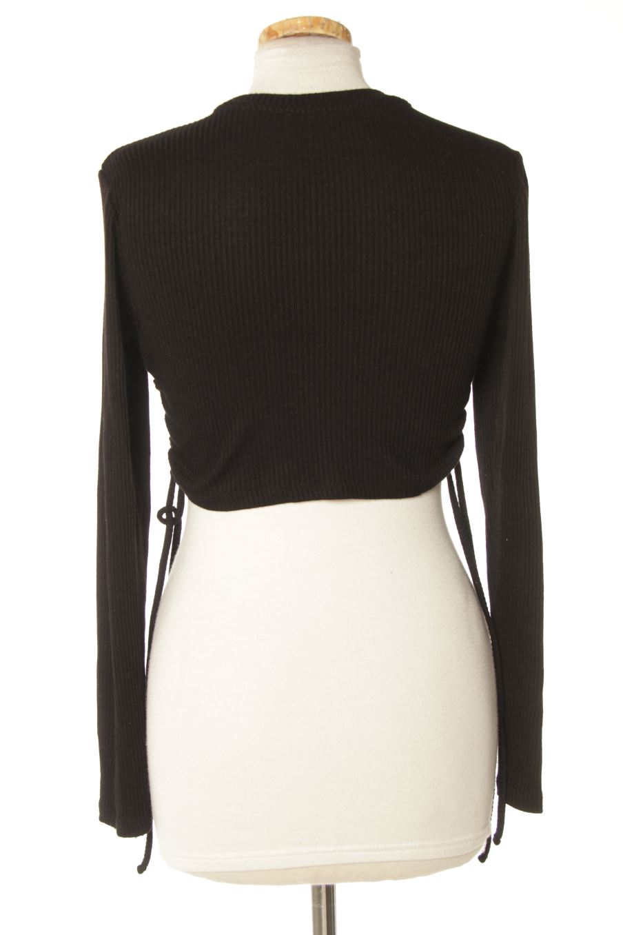T-shirt à manches longues Bershka de la taille S, de couleur noir