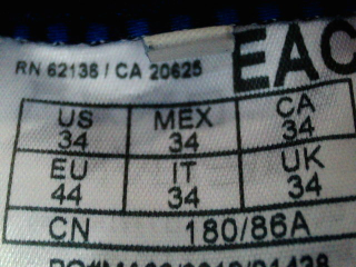 Vaquero de Guess de la talla 44