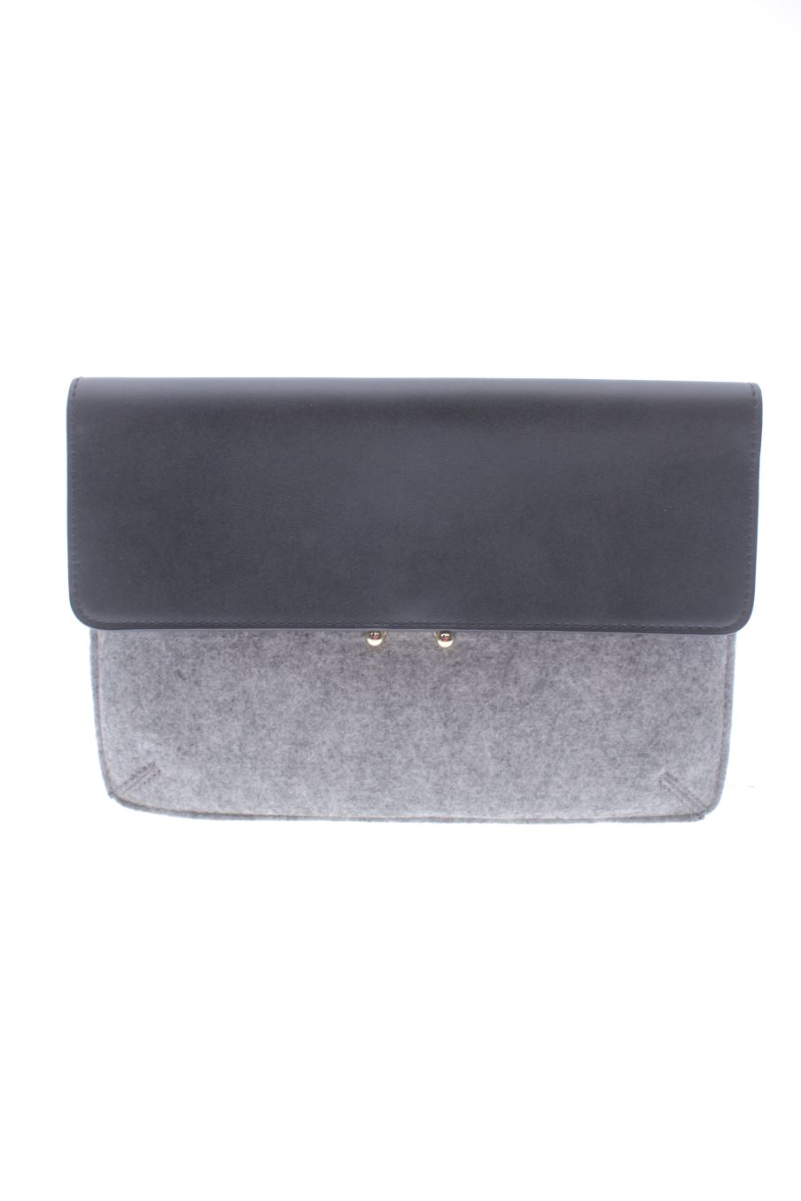 Bolso de Mano Gris de Mango