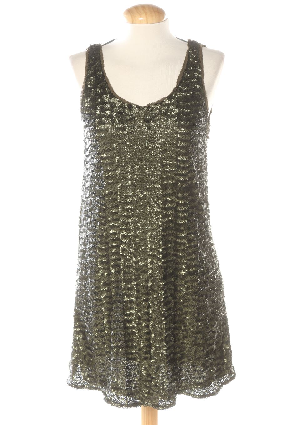 Robe casual Pull & Bear de la taille S, de couleur vert