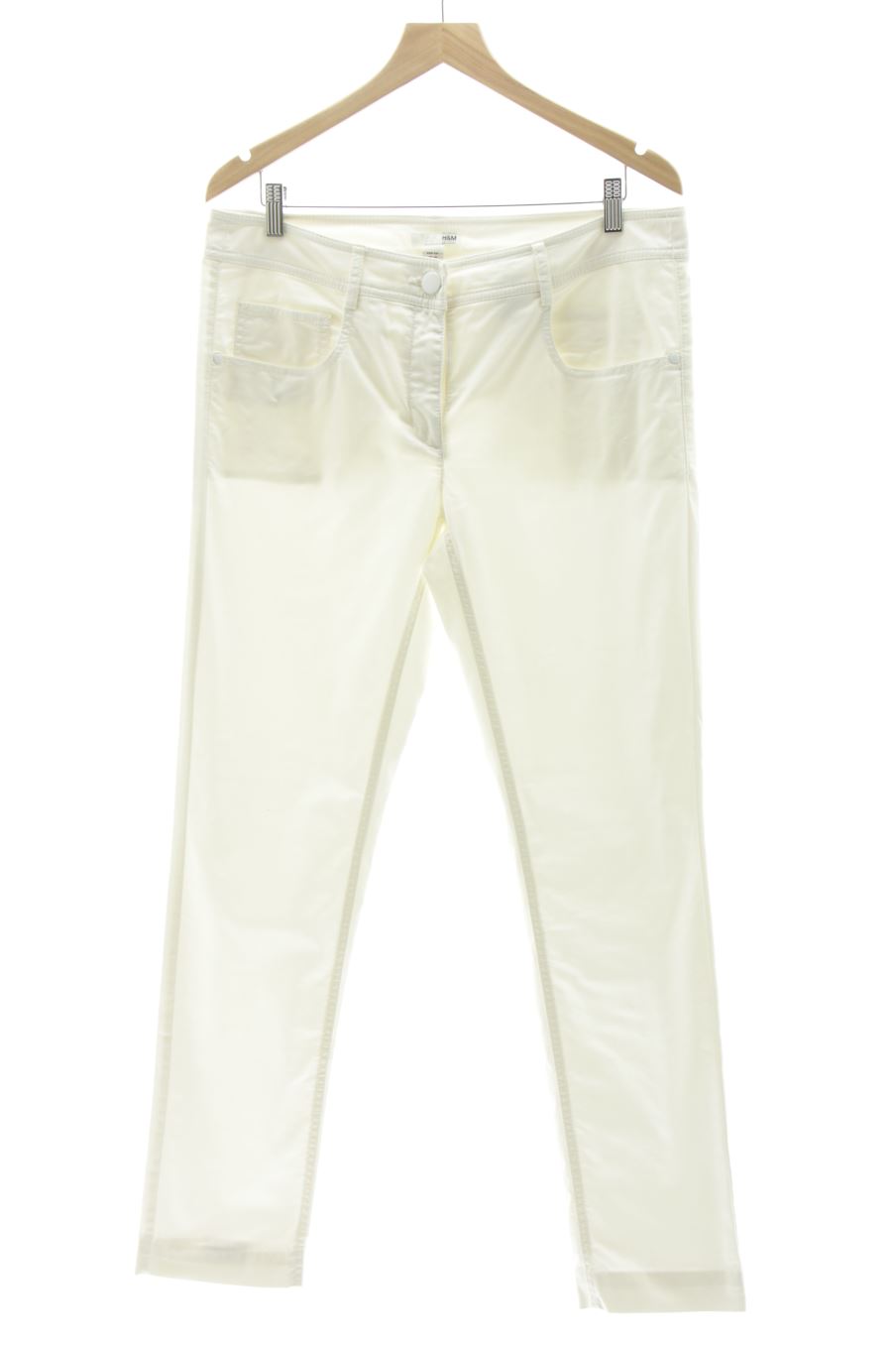 Vaquero de H&M de la talla 44, de color blanco