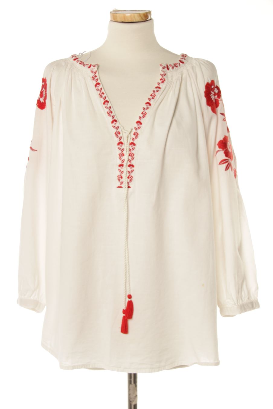 Blouse à manches longues H&M de la taille L, de couleur blanc