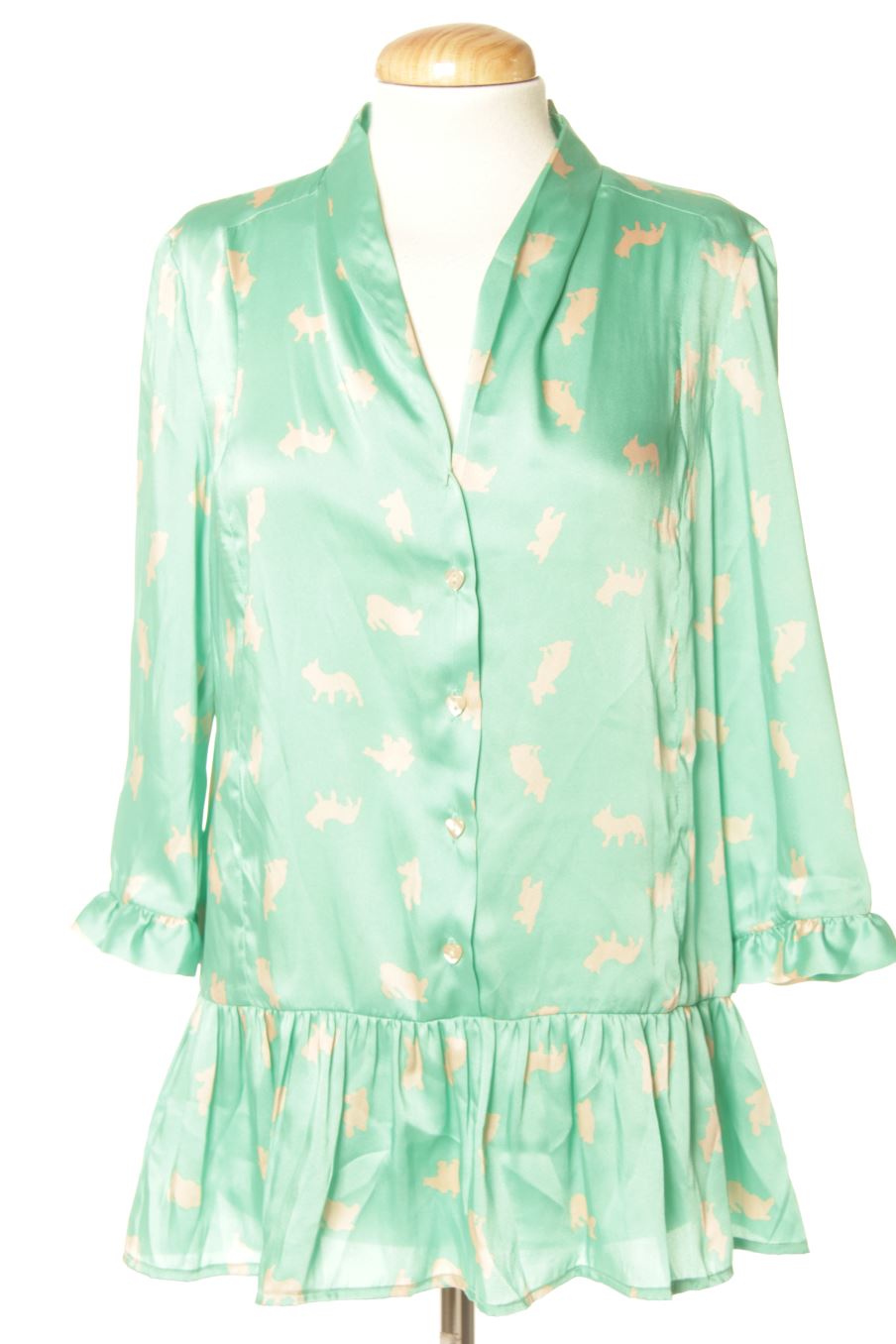 Blouse à manches longues Dolores Promesas de la taille 36, de couleur vert