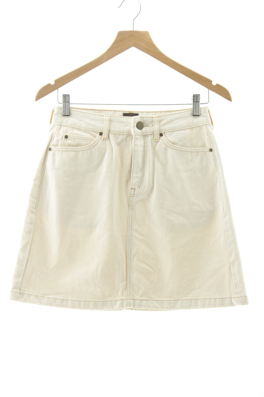 Jupe Lee de la taille XS, de couleur beige de denim