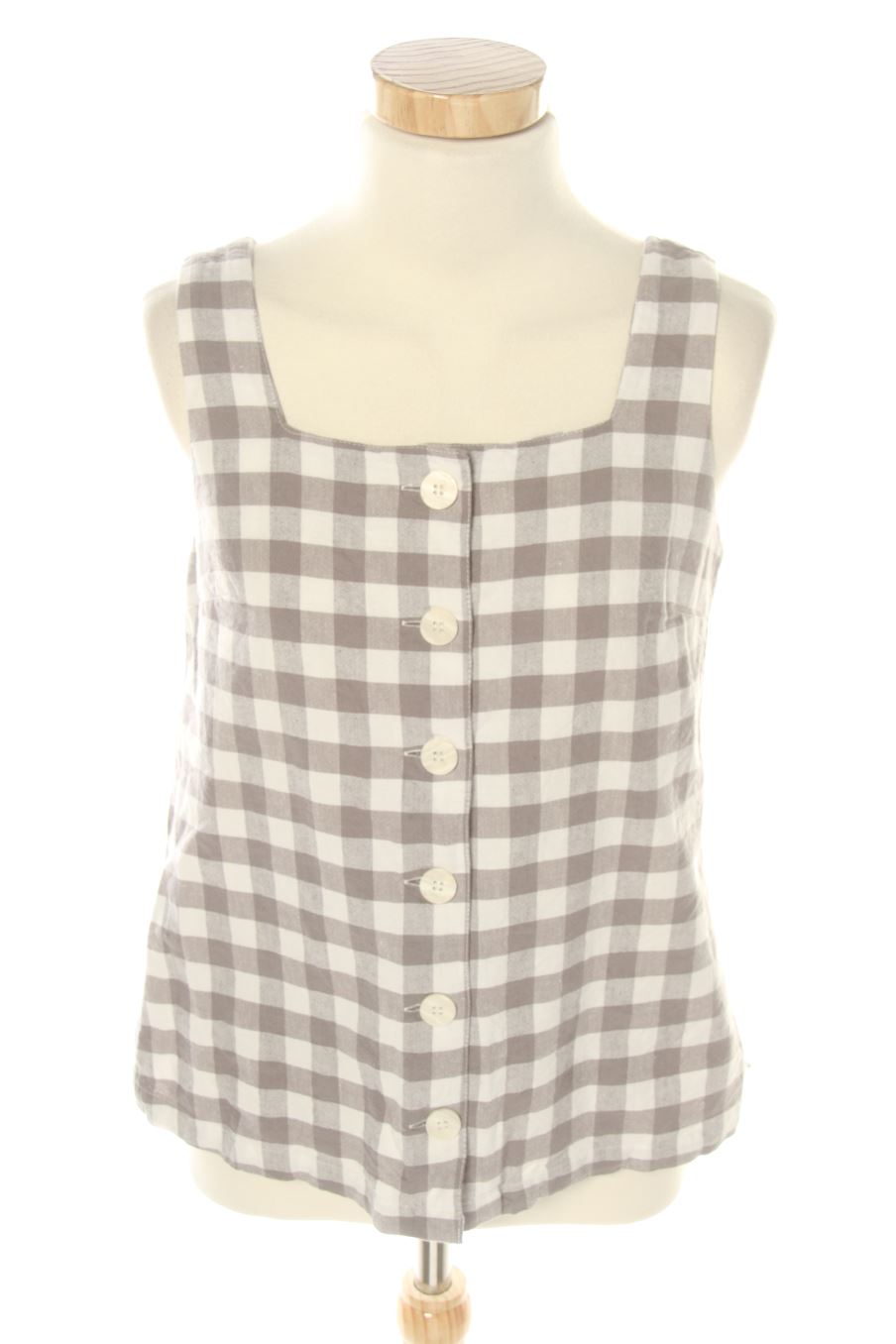 Top de Mango de la talla XS, de color cuadros