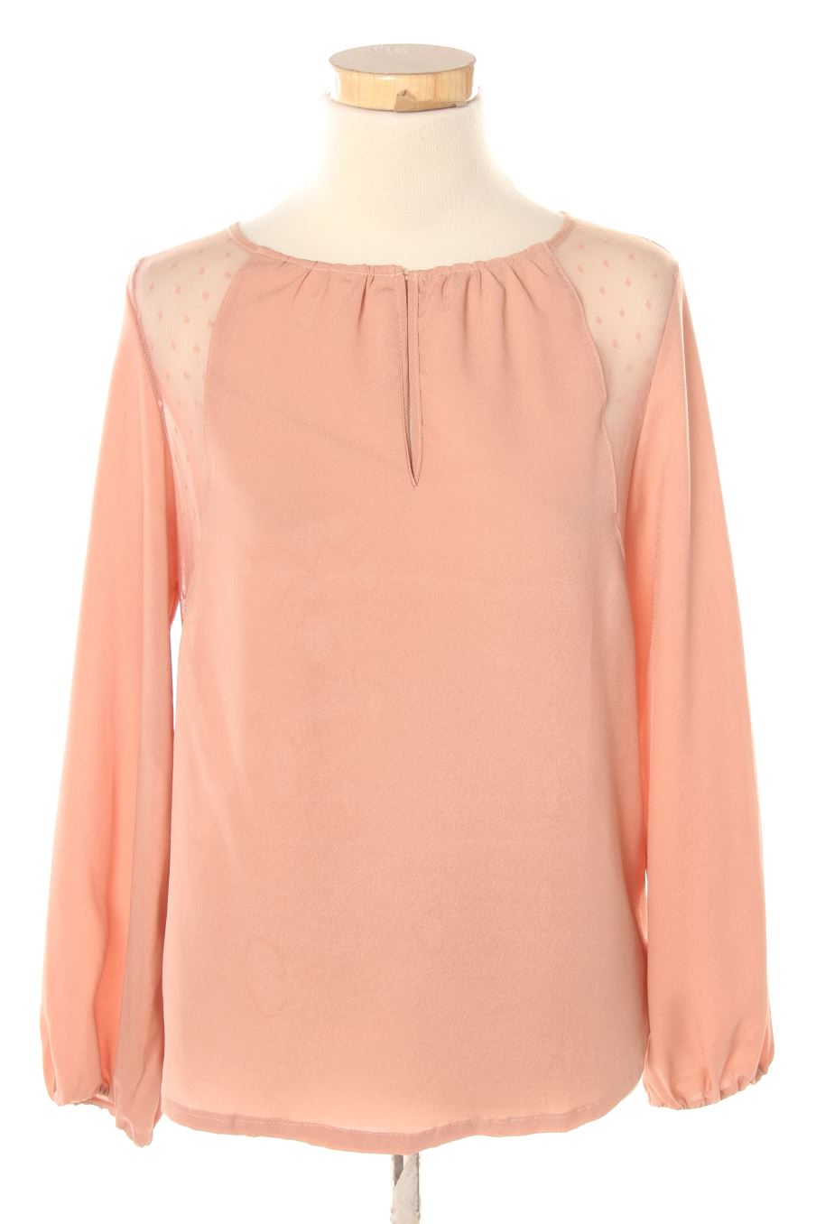 Blouse à manches longues Exclusive de la taille S, de couleur rose