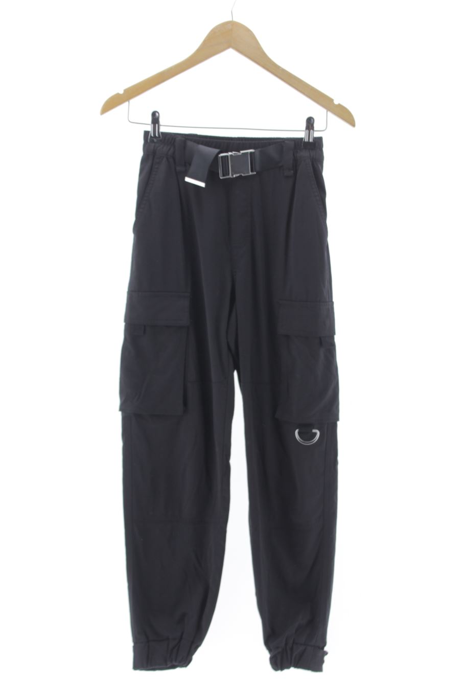 Pantaloni casual de Bershka de la talla XS, de color nero