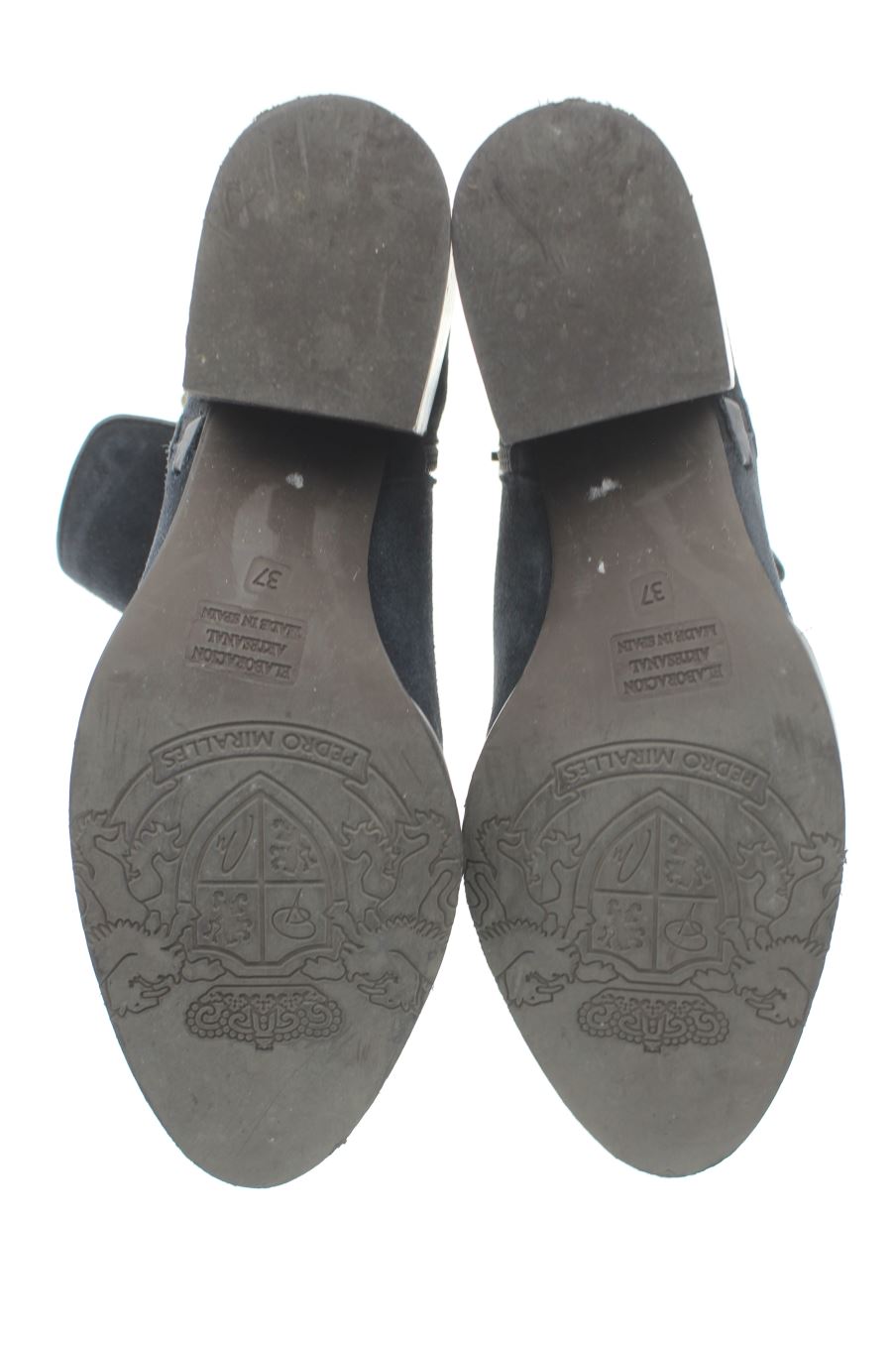 Botines de Pedro Miralles de la talla 37, de color azul marino de