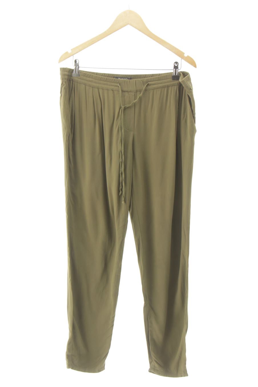 Pantalon Casual Mango de la taille L, de couleur vert