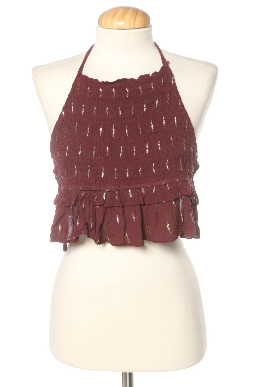 Top Made in italy de la taille Taille unique, de couleur bordeaux