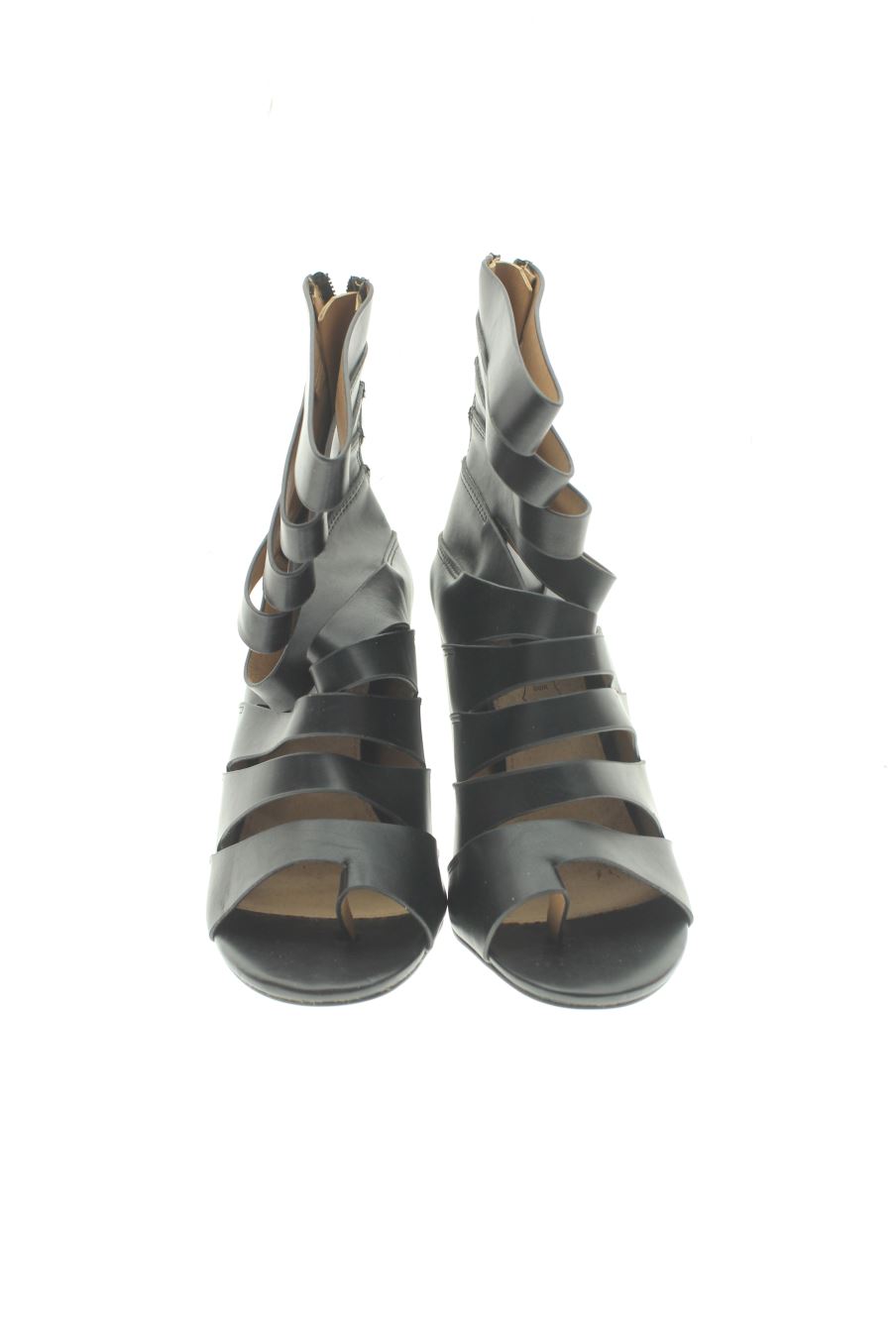Sandalias tacon de Vanessa Wu de la talla 38, de color negro de