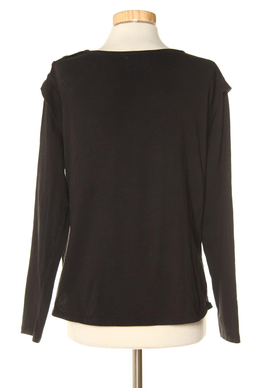 T-shirt à manches longues Yerse de la taille M, de couleur noir
