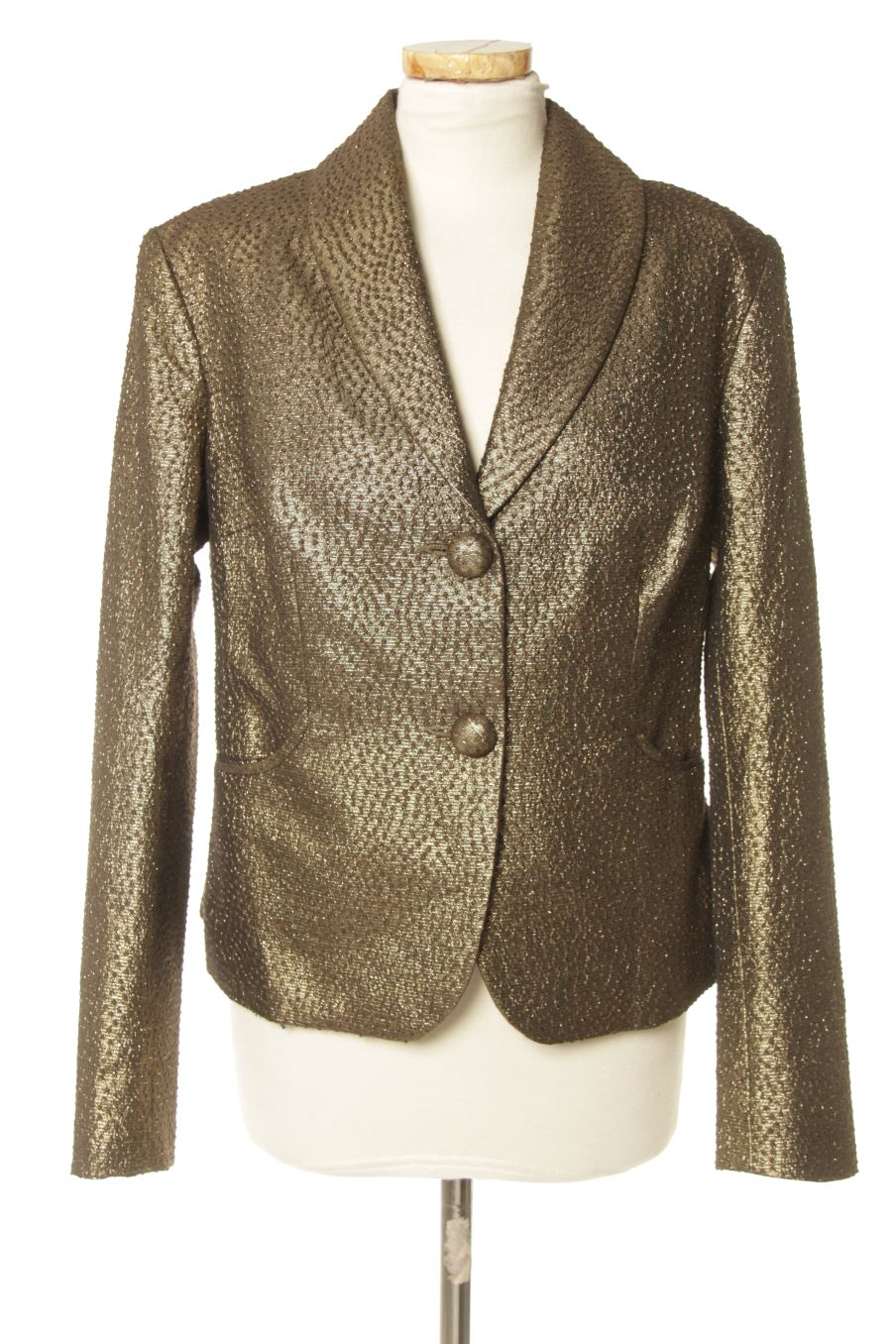Blazer Roberto Torretta de la taille 44, de couleur doré