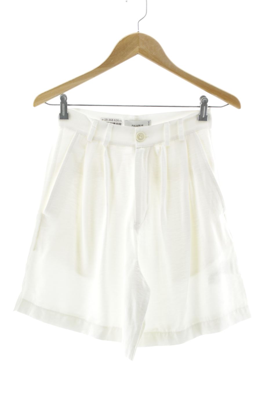 Pantalones cortos de Pull & Bear de la talla S, de color blanco